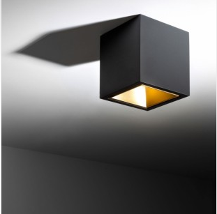 DeltaLight BOXY L+ LED 2733-9 BLACK-GOLD MAT - Ceiling Surface mounted - 2516789123B-MMAT